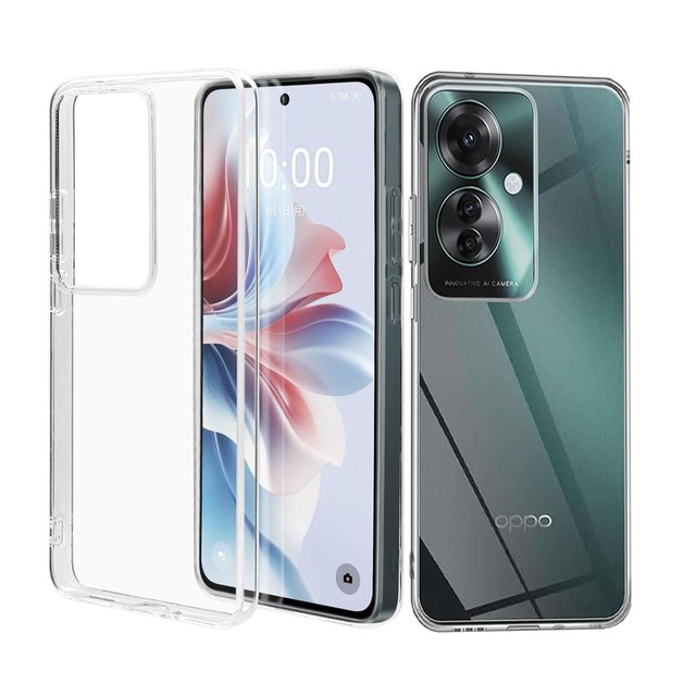 RuiMi For OPPO Reno11 A 用のケース OPPO Reno11 A 用のカバー クリア ソフト シリコンケース 薄型 柔らかい手触 落下防止 TPU材質 衝撃吸収