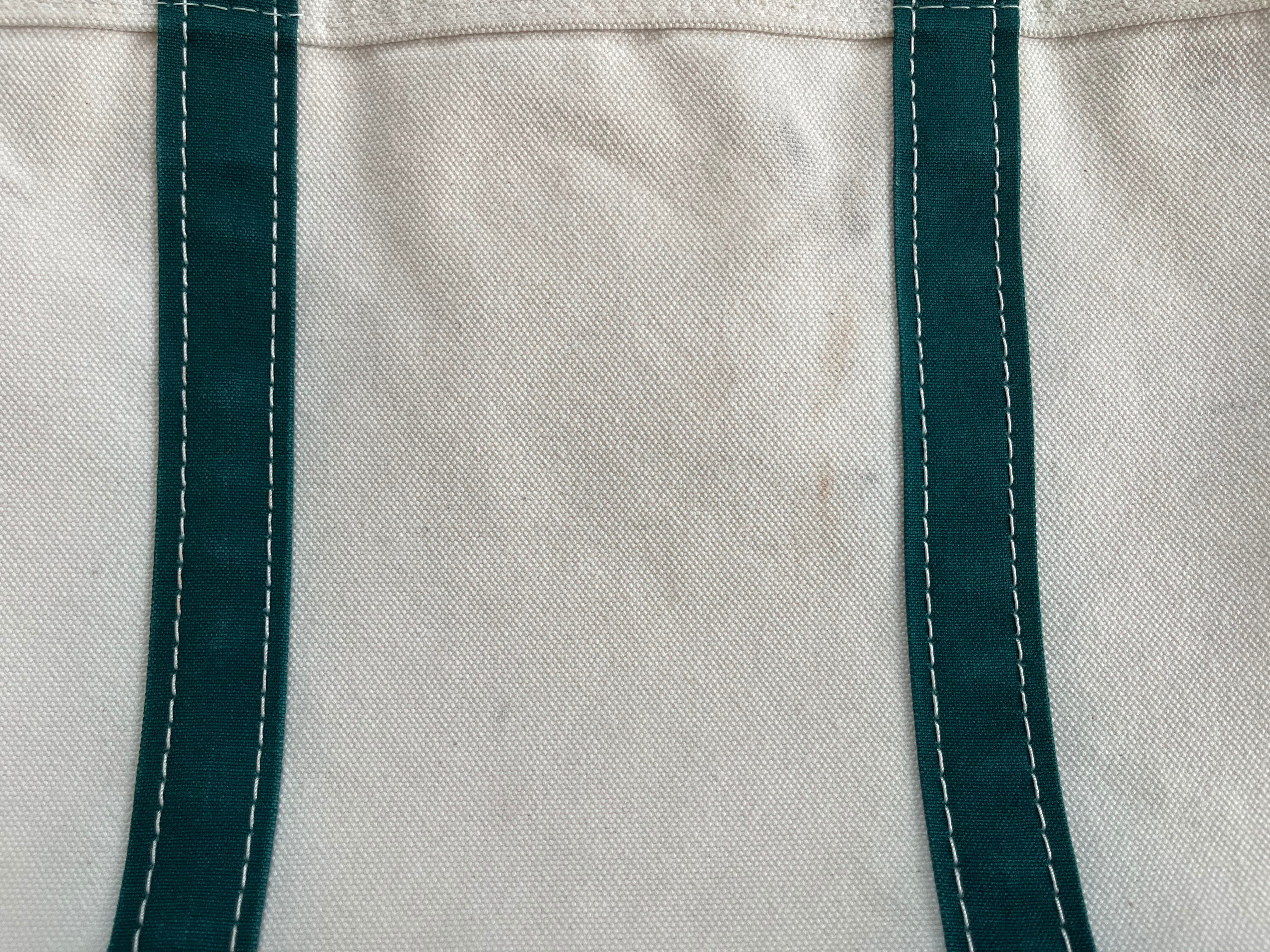 80s 90s エルエルビーン L ジップトップL.L.Bean トート L.L.Bean（エルエルビーン） 80'S L.L.BEAN Zip Tote Bag LARGE WHITE
