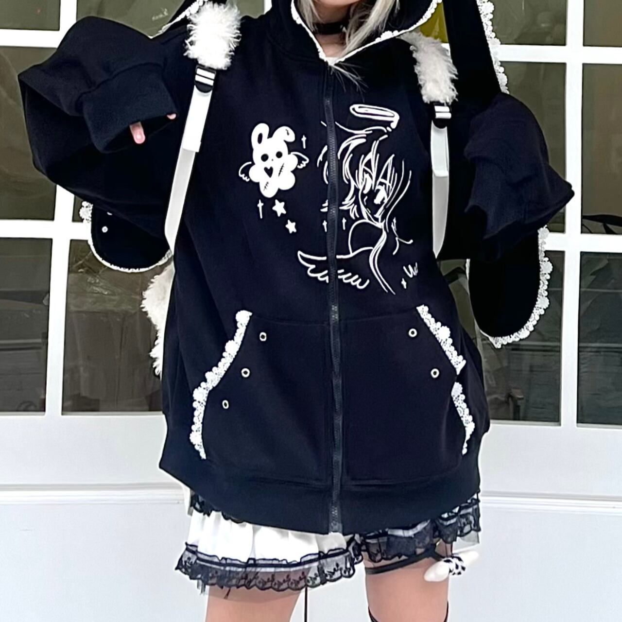 ウサミミフリルアウター　1243