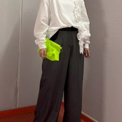 MML131PEA 異素材切替パンツ