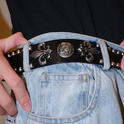 Studded Leather Belt