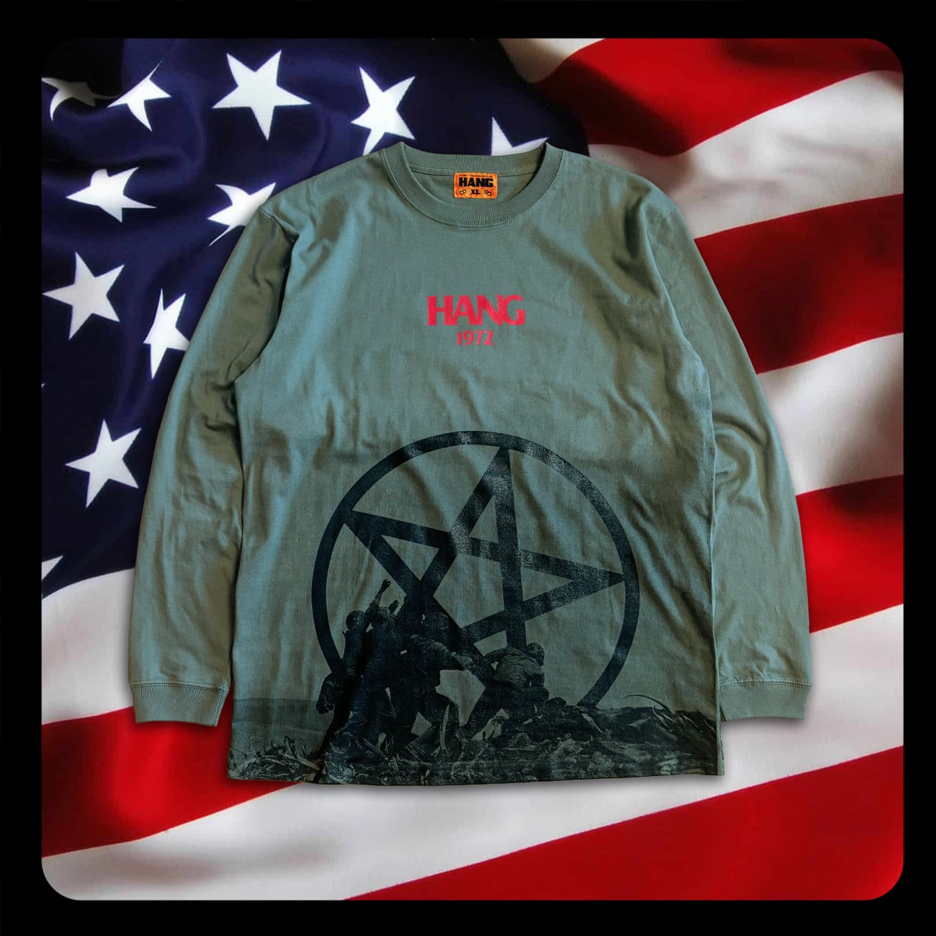 ［HANG］RAISE THE PENTAGRAM 1972 long sleeve T-shirt