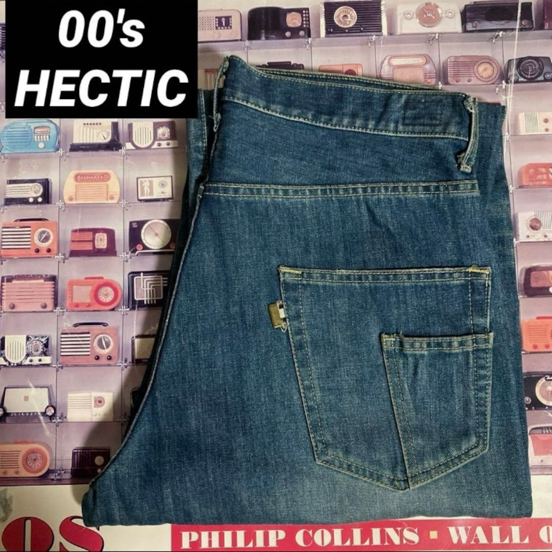 名作00s HECTIC BASIC DENIM USED加工バギーデニムパンツRealmadリアル 