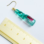 【片耳販売】シュワっと弾ける夏の思い出｜レトロなラムネ瓶のピアス イヤリング イヤーカフ ネックレス チャーム　