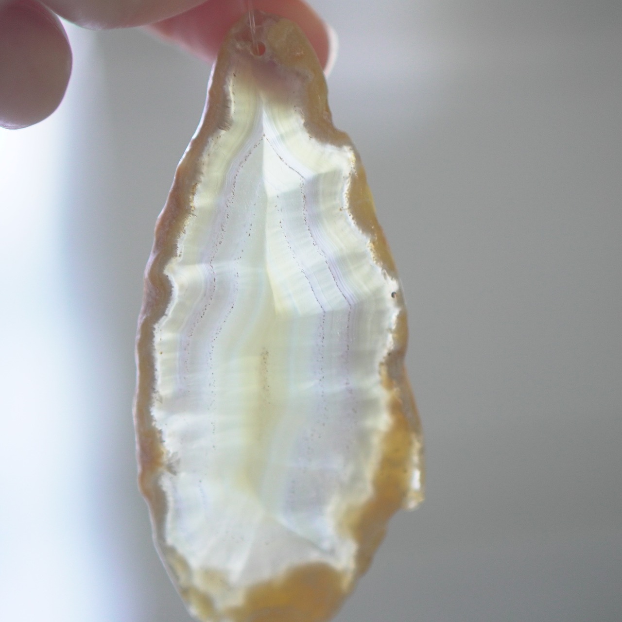 Caramel Ice cream 03 - アゲートヒーリングチャイム / Agate Sun Catcher Wind Chime 740