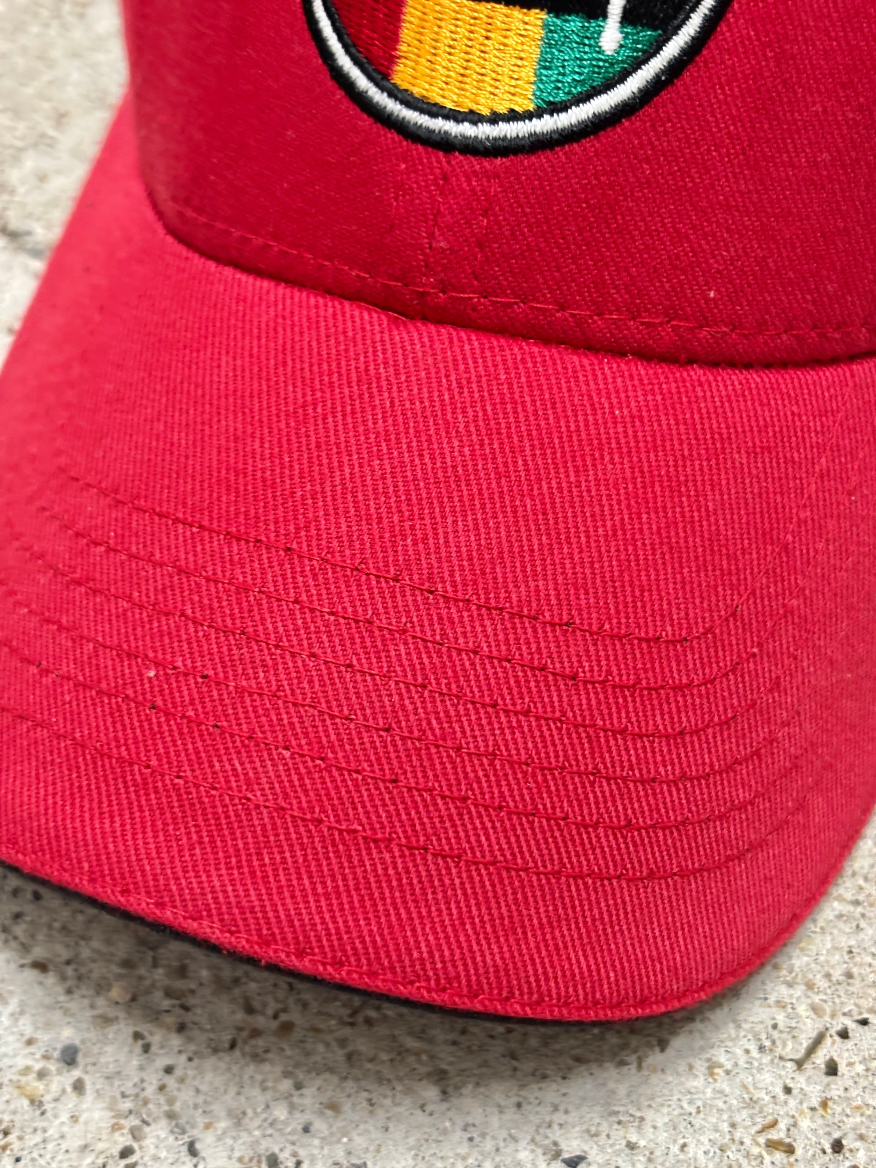 90～00s OLD STUSSY/Rasta Logo Cap/紺タグ/S-M/ラスタデザイン