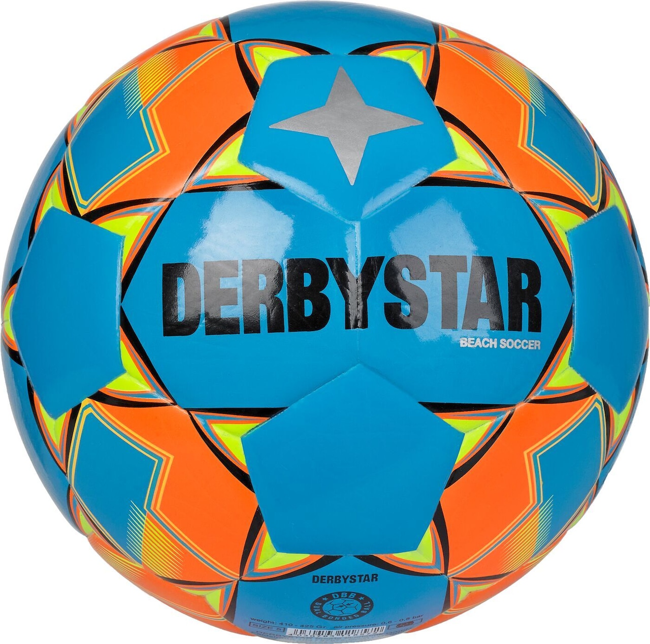 ダービースター DERBYSTAR ビーチサッカー専用ボール BEACH SOCCER 青/黄/灰 5号球