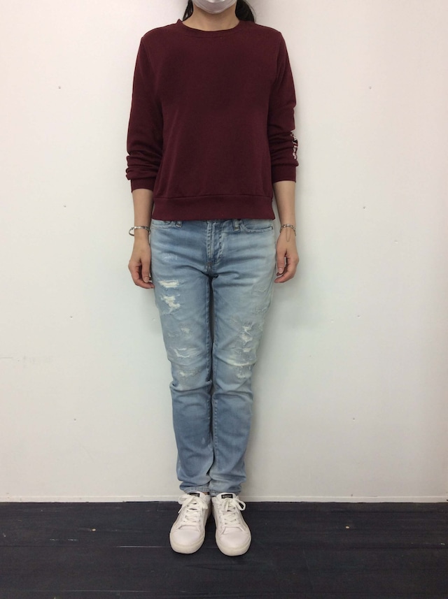 e JEANS テーパードパンツ　 azure blue （e-L805）