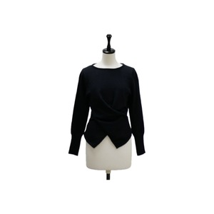 Side button design knit pullover