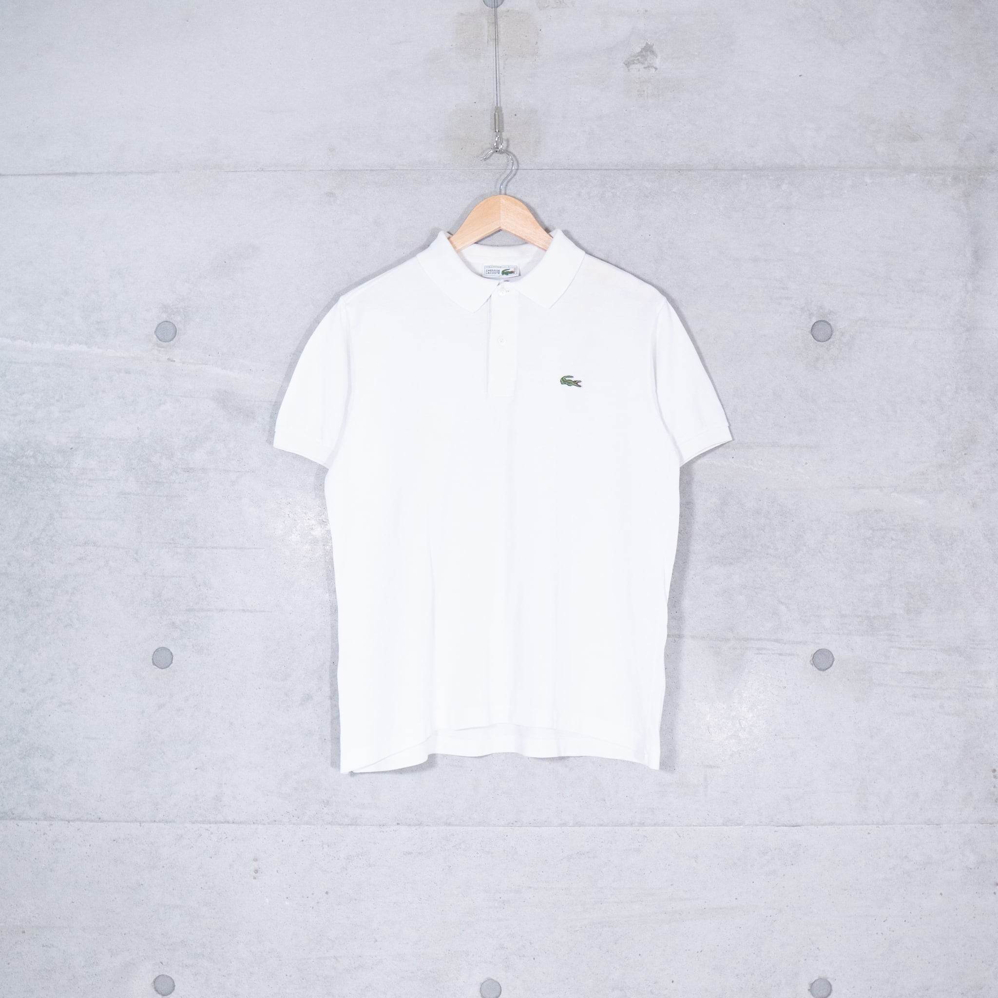 70s LACOSTE / WHITE POLO SHIRT (used) | Mush online