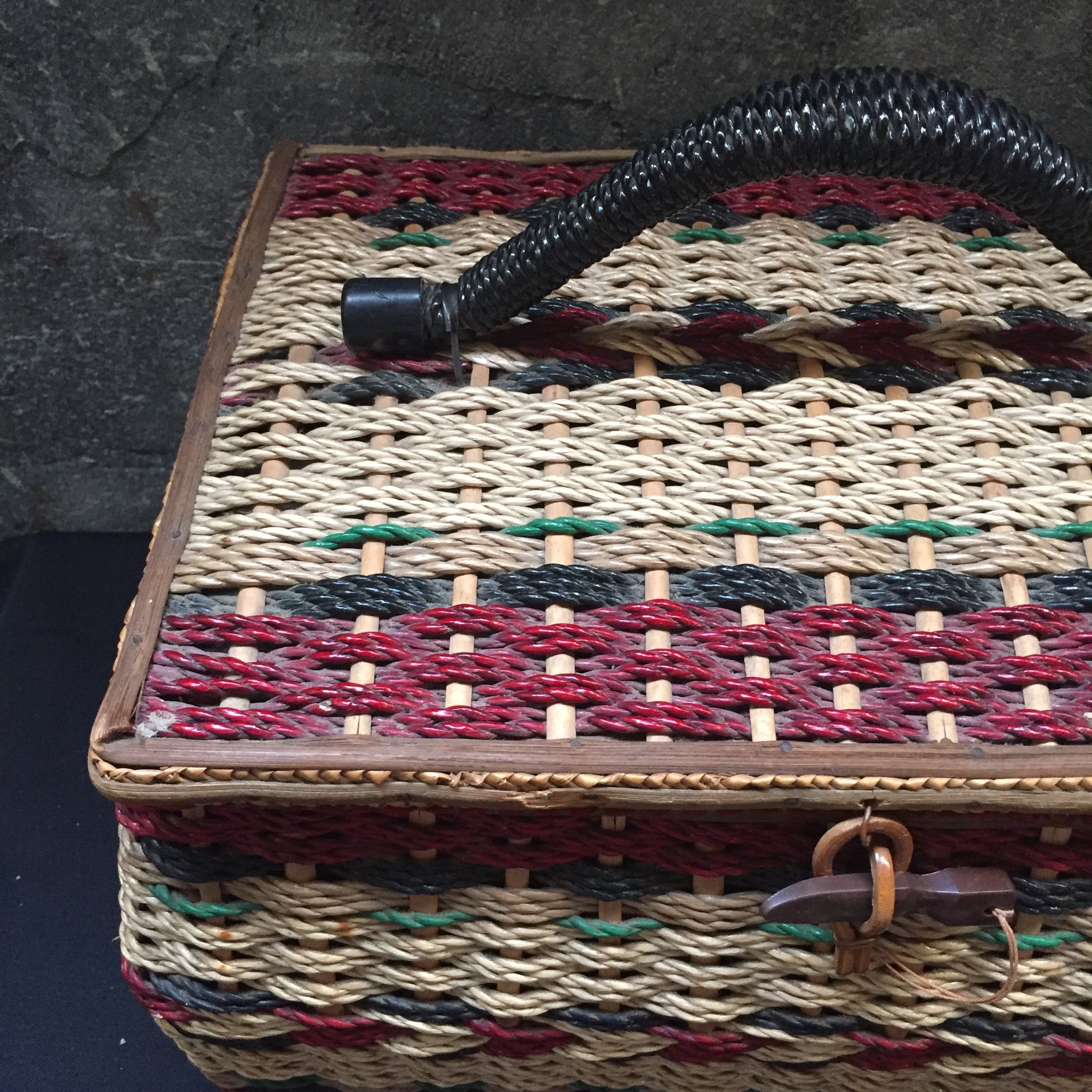 Japan Vintage ソーイングバスケット 裁縫箱 カゴバッグ ピクニック 昭和 レトロ | kica