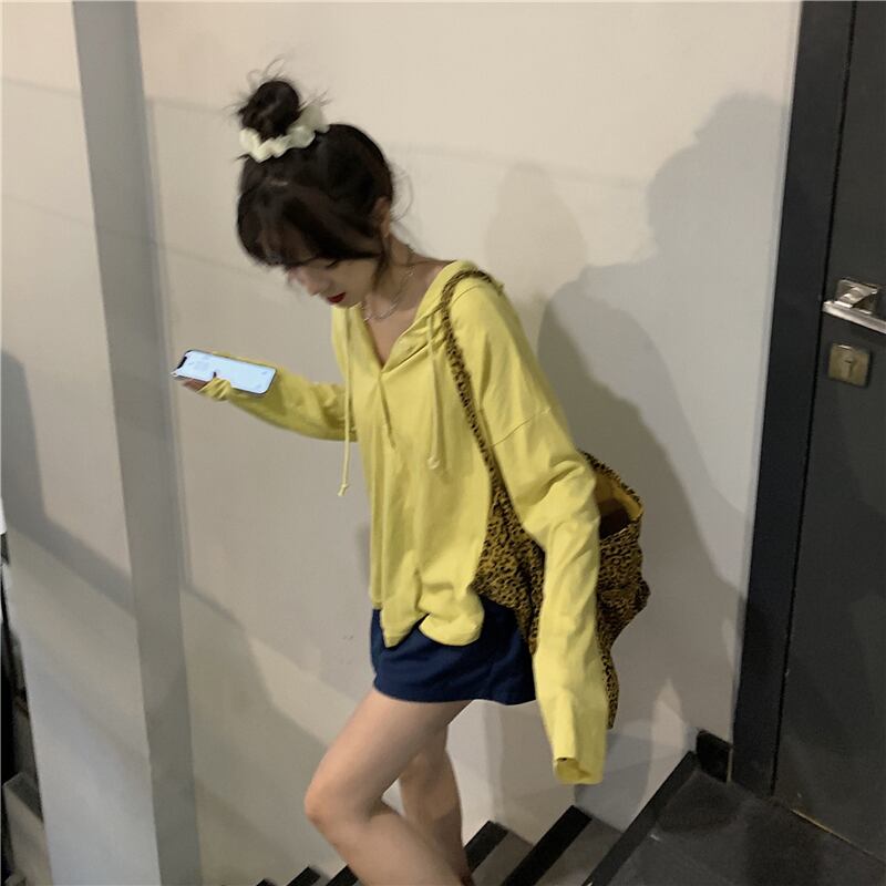 ルーズフードシャツ Tシャツ 薄手コート サマー ロング 夏物 モンロー77884883948