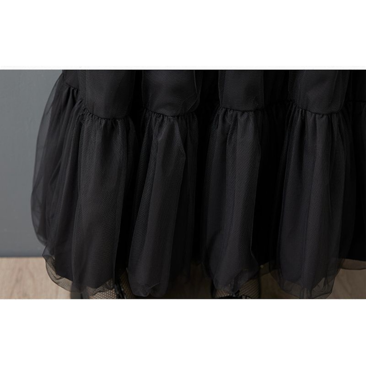 チュール フレア ジャンパースカート 00103