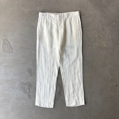 Ann Demeulemeester / White linen pants