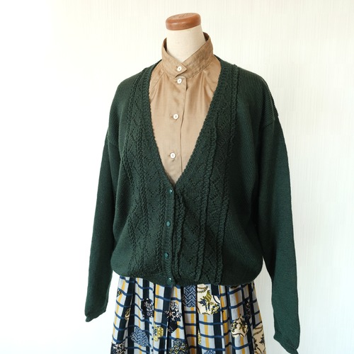 ウールニットカーディガン