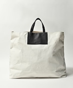ADAM PATEK　shrink leather combi big tote bag (WHT) AP2319004