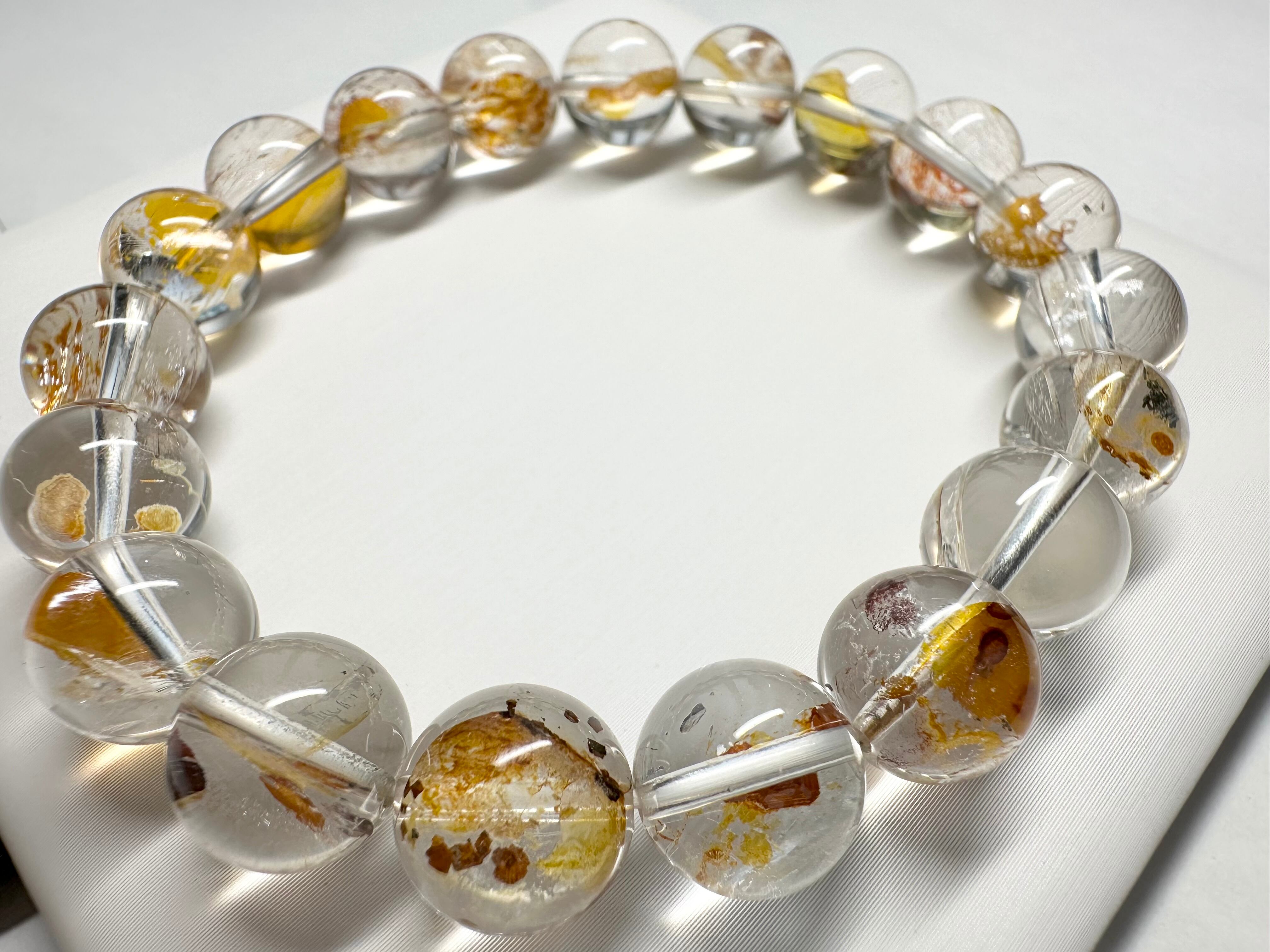 新入荷 SA ランク マーカサイトインライモナイトクォーツ 11mm | ら  