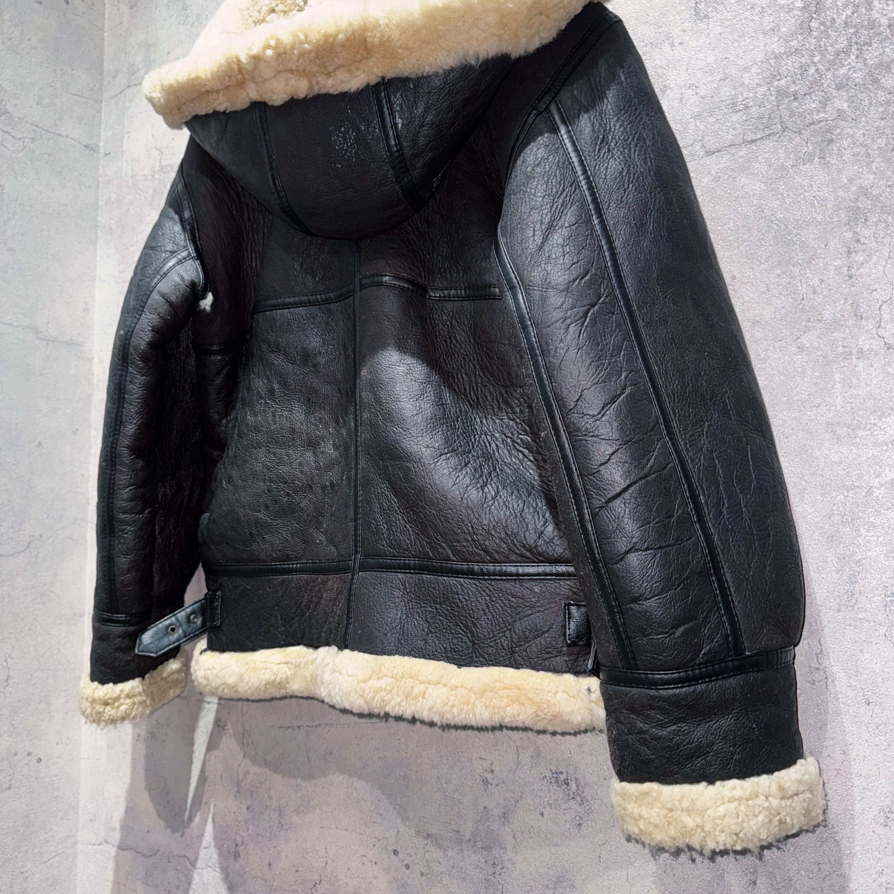 ジャケット・アウター 90s B-3 mouton leather flight jacket y2k special 90's