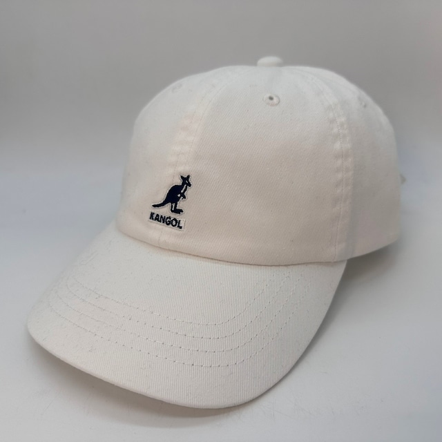 KANGOL/カンゴール　ウォッシュドローキャップ　ホワイト