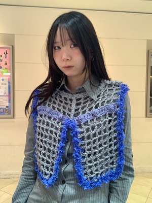 【i-mai-main】つけ襟(雪の結晶)