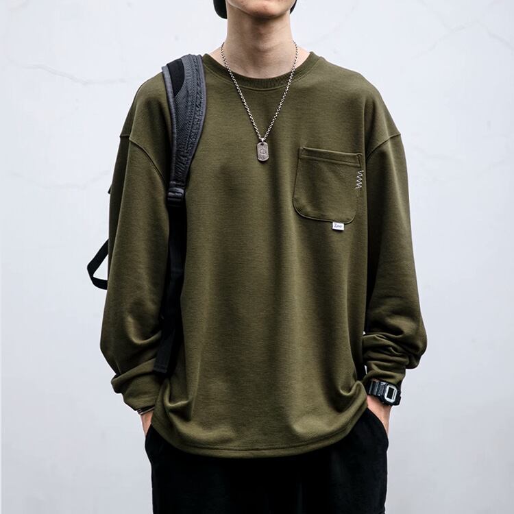 ★SIMPLE DESIGN ROUND NECK SWEATER　　　A0755