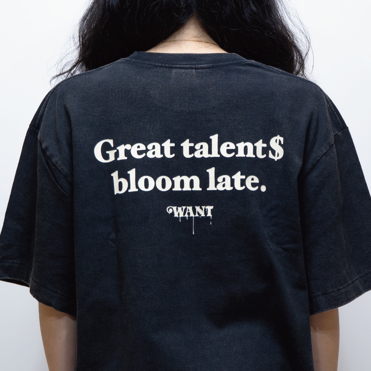 WANT clematis TEE [フェードブラック]