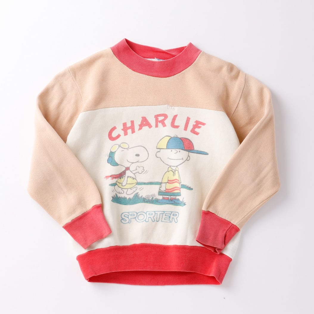 希少】60s SNOOPY Special Vintage sweat shirt for kids mint