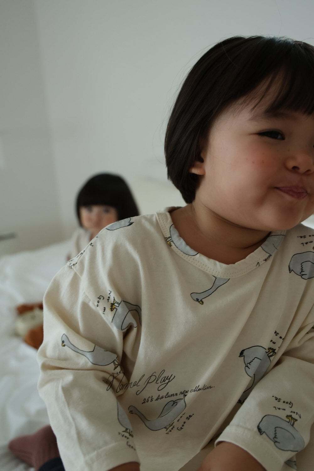 送料無料【予約】/ ノーマルダック総柄シングルTシャツ / normal play