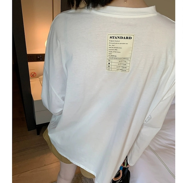 バックラベルロングTシャツ 2524