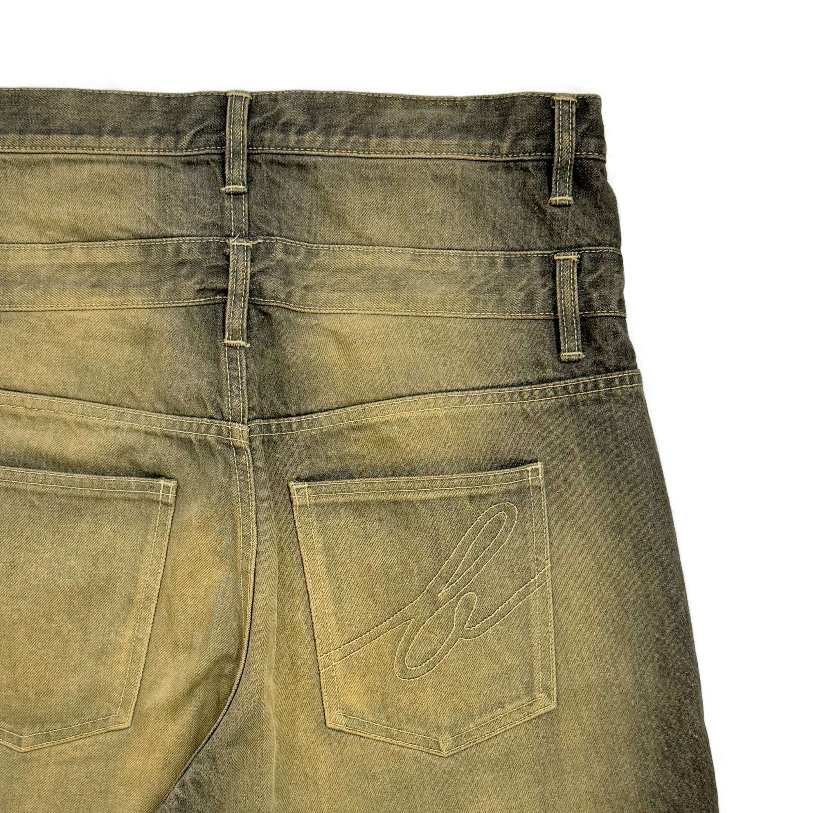 BIO 24AW DOUBLE WAIST JEANS (Dyed Orange) | Moore