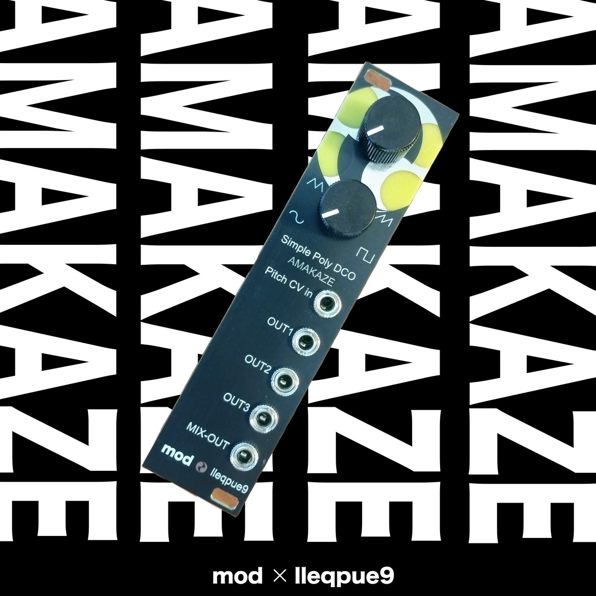 Simple Poly DCO 雨風 lleqpue9 モジュラーシンセ Simple Poly DCO