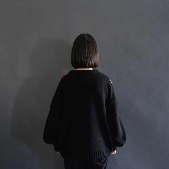 switching art colorful pattern mode knit