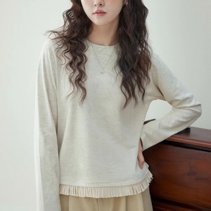 フリンジヘムサイドスリットロンT ・74487