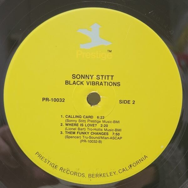 Sonny Stitt / Black Vibrations [PR 10032, PR-10032] - 画像4