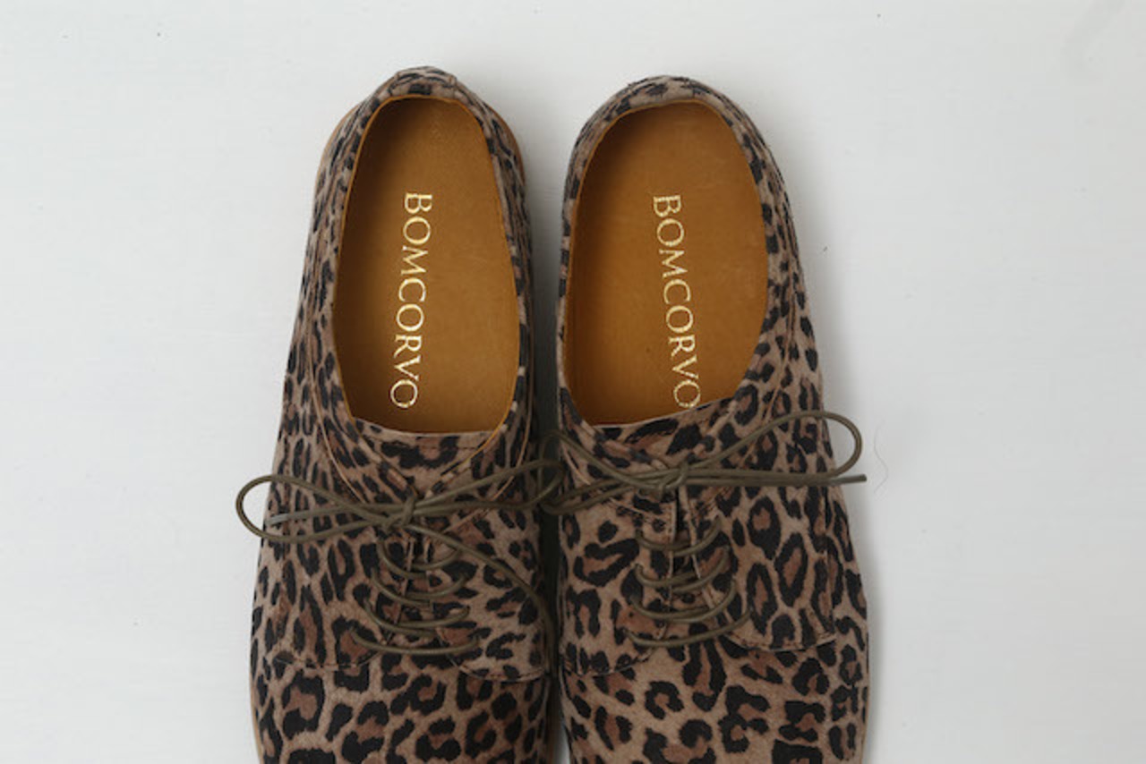 LAYERED BLUCHER (LEOPARD)