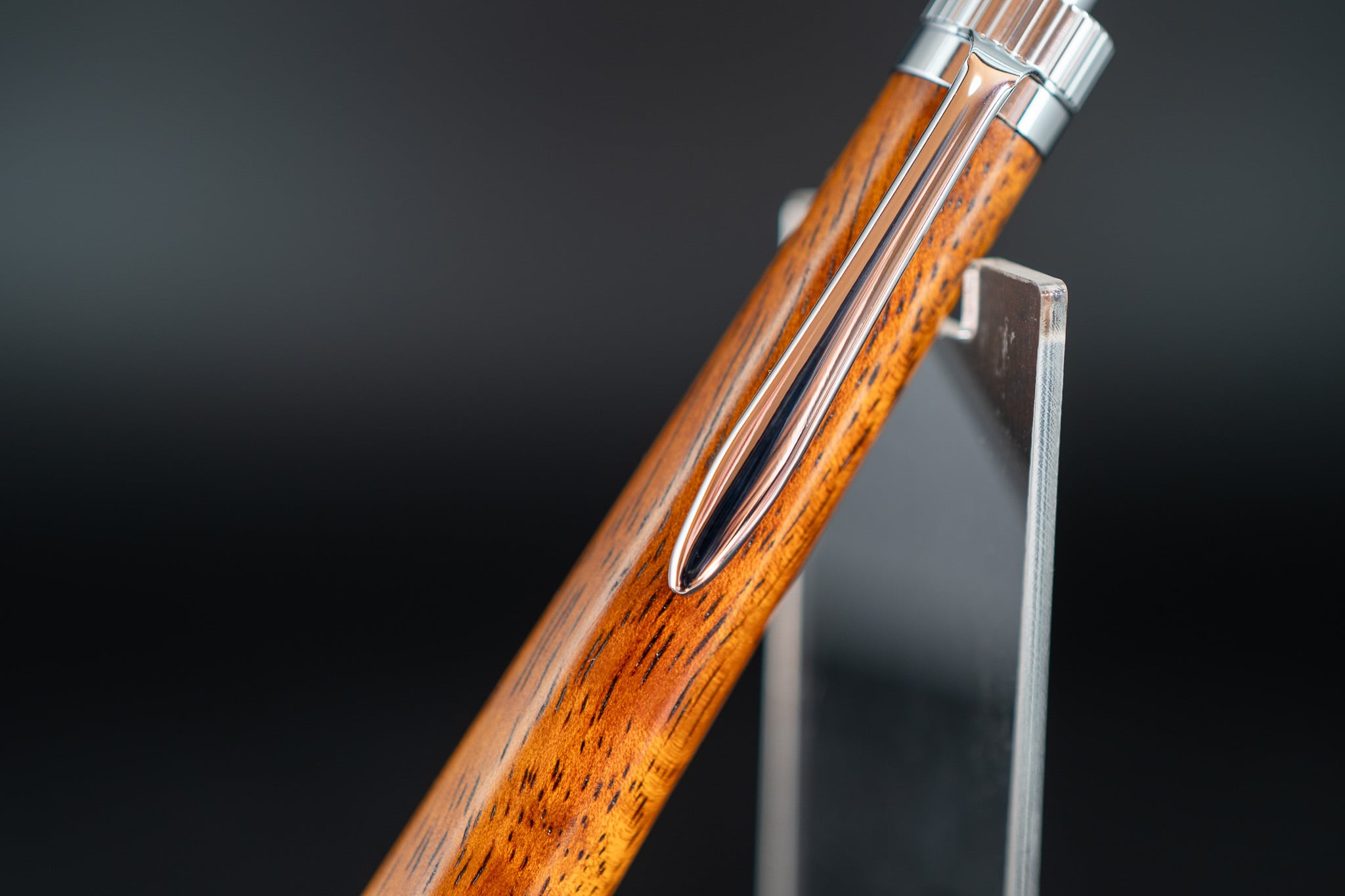 【王族の愛した銘木】 ハワイアンコア 国産拭き漆 silver BP