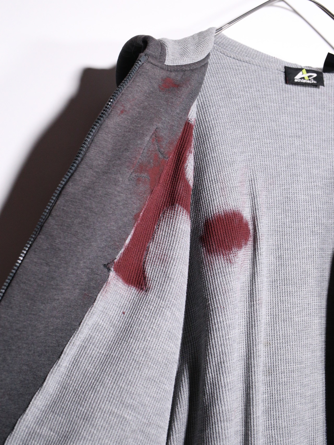 REMAKE /  blood cross design zip-up foodie - 15