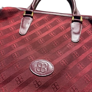 vintage BALENCIAGA canvas × leather hand bag