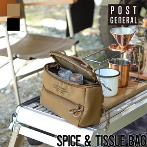 スパイス＆ティッシュバッグ POST GENERAL ポストジェネラル SPICE & TISSUE BAG 98224BLACK CAMO