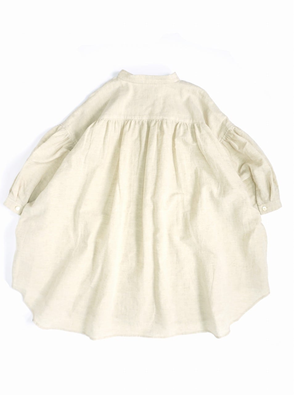 Cotton Linen Fly-Front Blouse