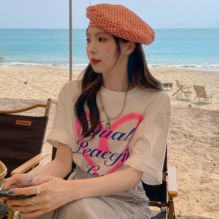 プリントTシャツ シャツ サマーカジュアル薄手ルーズ 夏物 ドラファッションホール13443105857