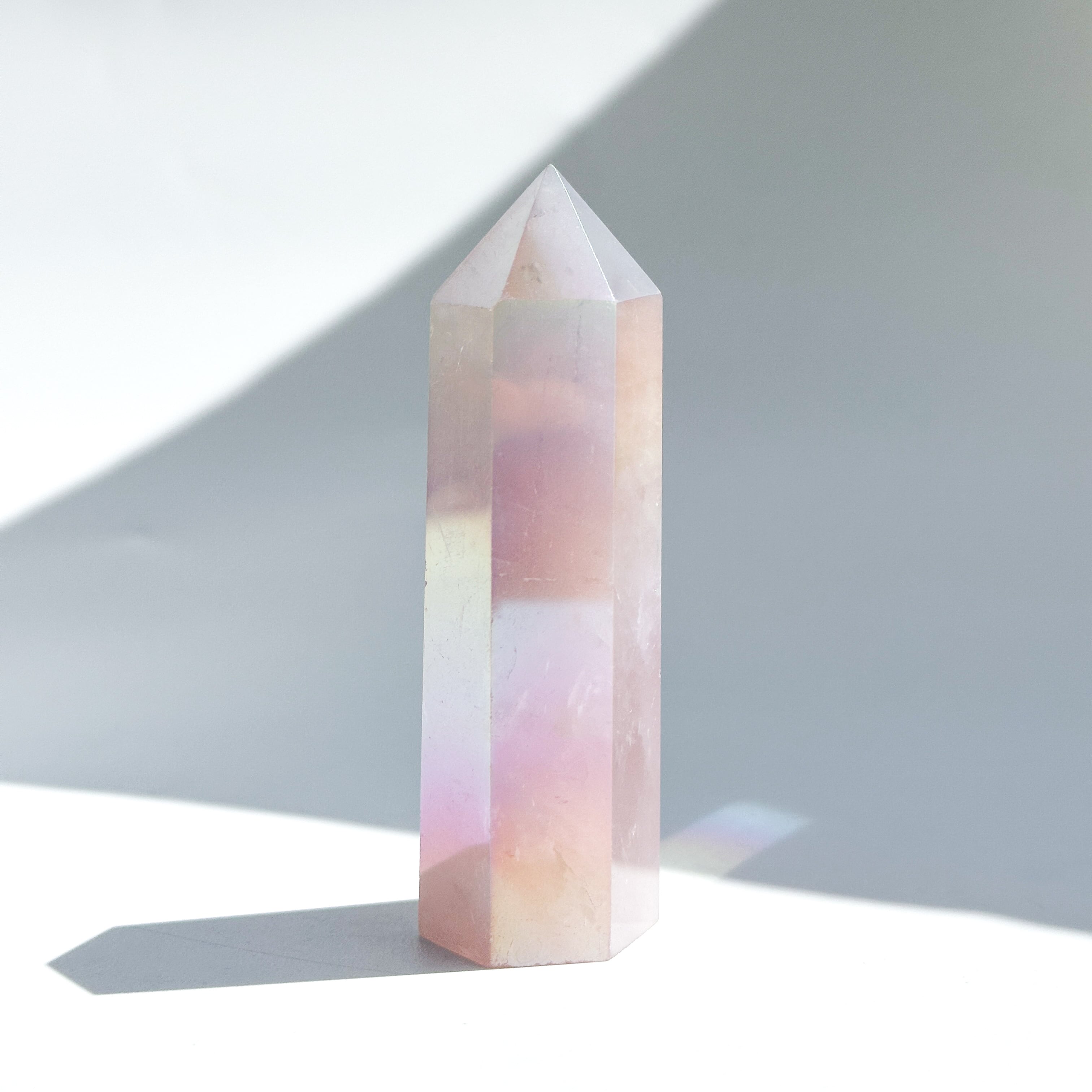 エンジェルオーラローズクォーツ タワー32✧ Angel Aura Rose Quartz