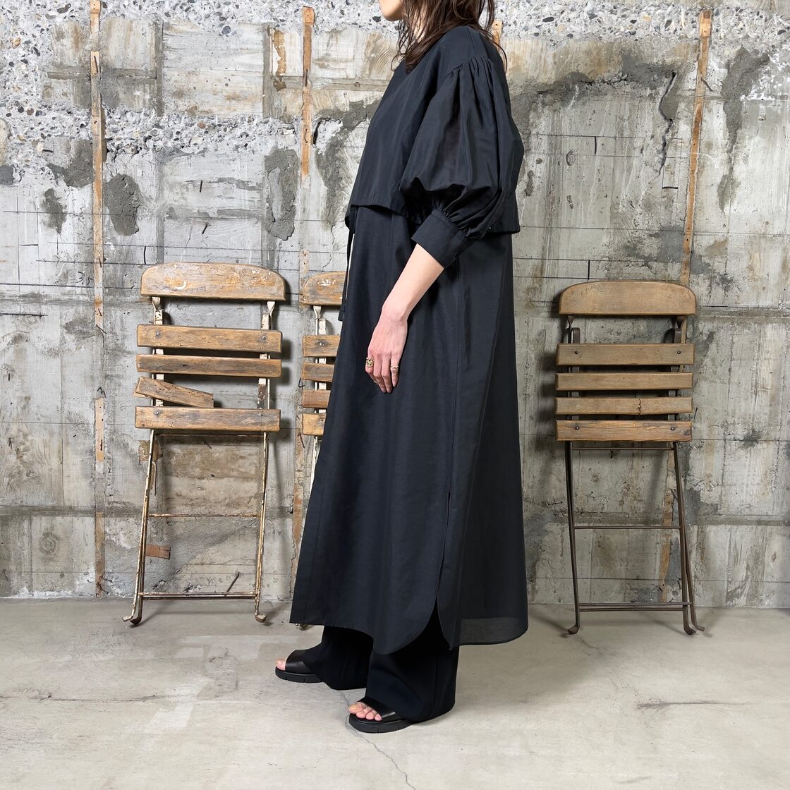 HYKE【ハイク】C/L BALLOON SLEEVE DRESS (16204) | Pay ID