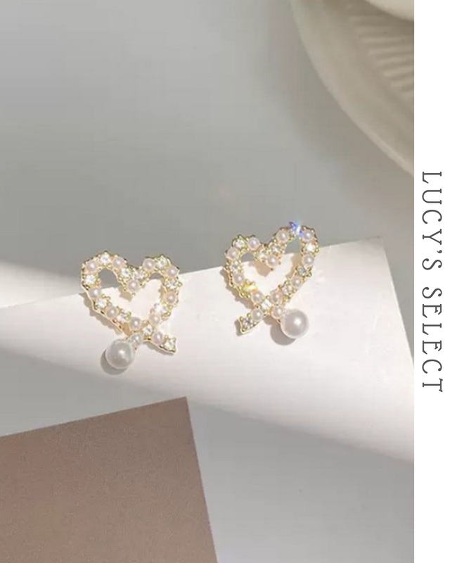 Crystal flower pierce　A1235