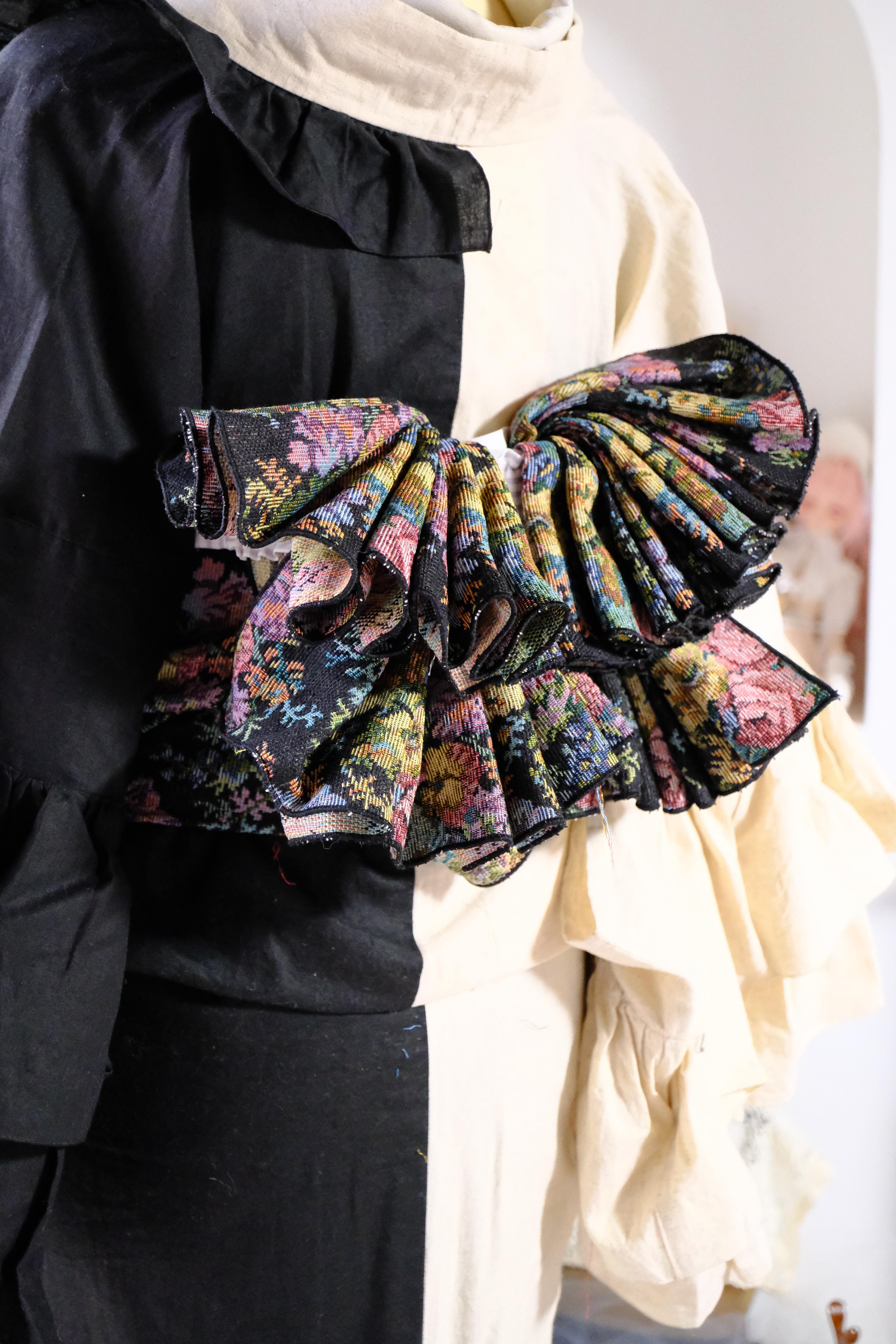 り*め様 大人の兵児帯 フルーツゴブラン② kimono cafe（キモノカフェ） 【30％OFF対象品】大人 兵児帯 総唄絞り