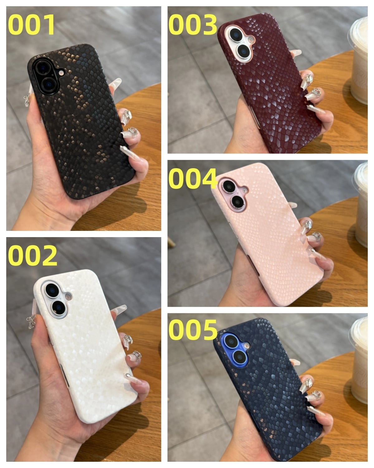 ☆大人スタイル iPhone17 Pro Maxケース 高級パイソン柄 上品マット