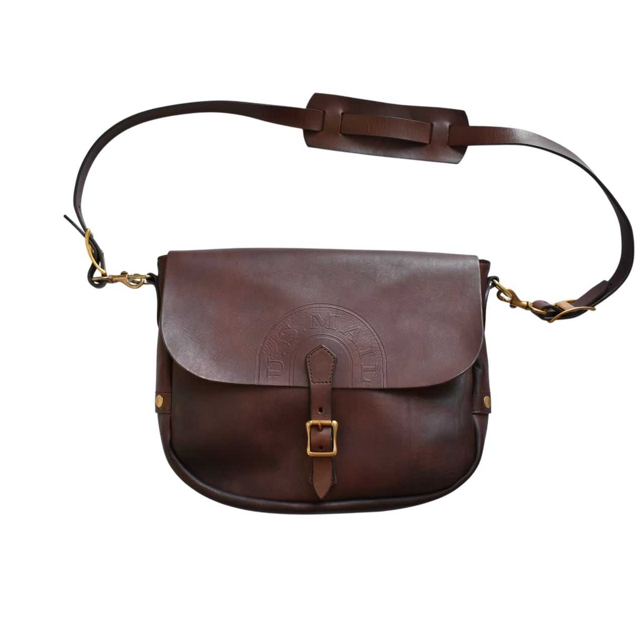 vasco / LEATHER POSTMAN SHOULDER BAG LARGE (PLANE) - レザー ポスト