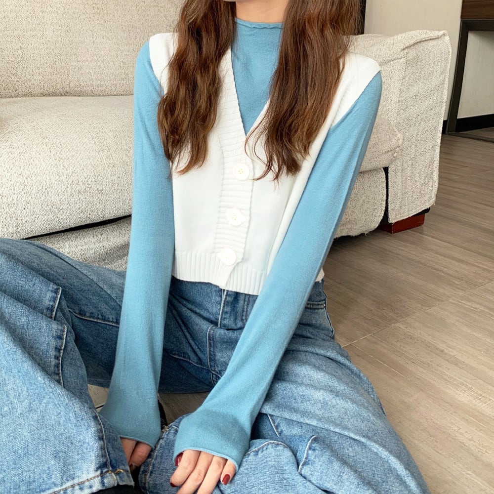 ニット ベスト レディース 春秋冬 きれいめ おしゃれ 大人 重ね着 かわいい カジュアル レイヤード ショート丈 大人可愛い 大人女子