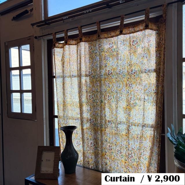 India Rapid Print Lurex Curtain, Yellow, 100x180cm, Room Divider, Noren, Lace Curtain India Rapid Print Lurex Curtain, Yellow, 100x180cm, Room Divider, Noren, Lace Curtain