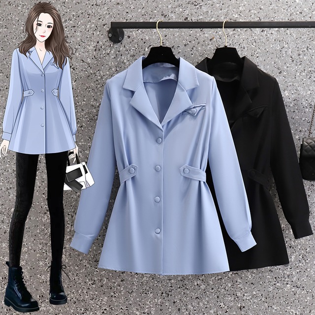 トップス シャツ ブラウス ミディアム丈 袖あり 長袖 襟付き 開襟 スリム くるみボタン 細身 前開き くびれ 華奢見え 薄手 大人可愛い きれいめ シンプル カジュアル 大人 上品 お洒落 大人女子 こなれ感 エレガント 主役級 フォーマル 抜け感 無地 春 秋 冬 20代 30代 40代 ママ 通勤 学生 通学 デート お出かけ 女子会 休日 旅行 着回し 普段使い 重ね着 韓国系 オルチャン 楽ちん モテ 定番 トレンド 流行 インスタ映え M L XL 2XL 3XL 4XL ブルー ブラック